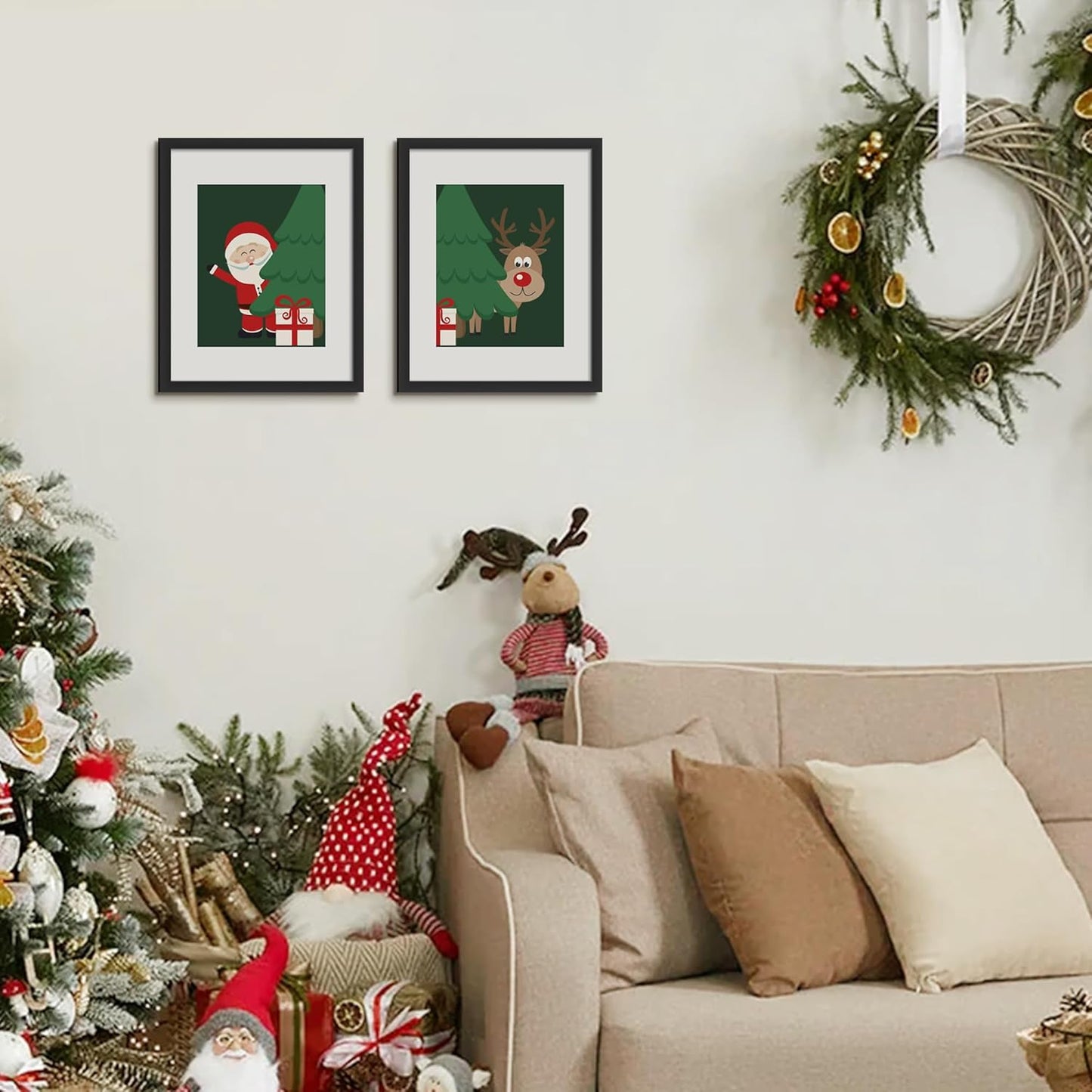 Upsimples 11x14 Picture Frame - Display 8x10 Photos with Mat or 11x14 Without Mat | Black Wall Hanging Frame