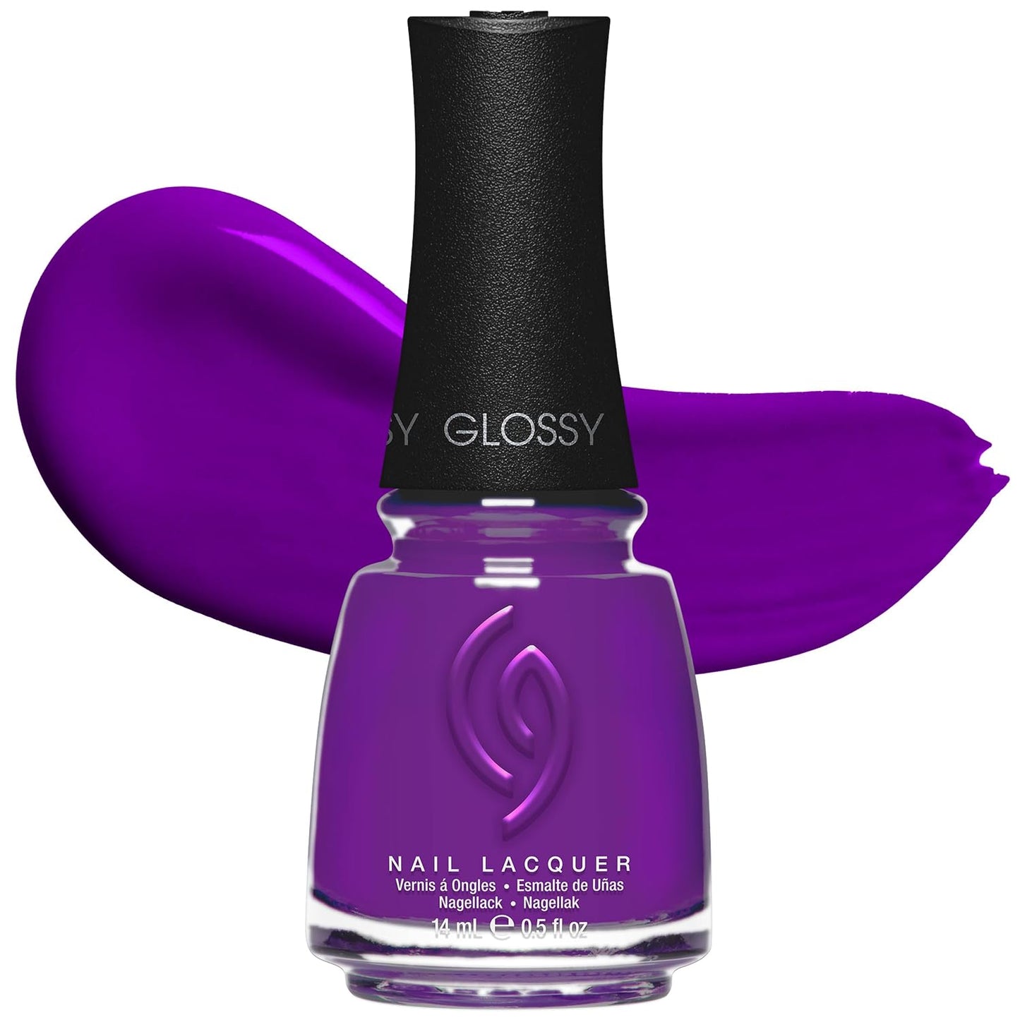 China Glaze Nail Lacquer - Moment in the Sunset Coral Pink Polish | Quick Dry, Chip Resistant, Shimmer Finish, 0.5 fl oz