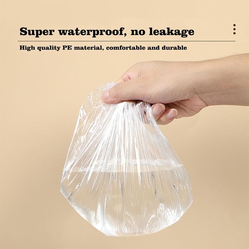 Disposable Shower Caps - Thickened Waterproof Hair Bath Caps for Travel, Spa & Home Use | 200 PCS Clear