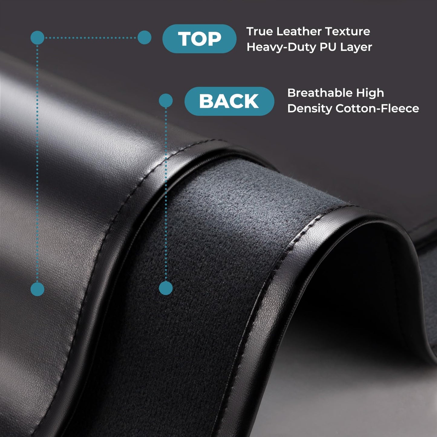Noverlife 70x32in Massage Table Cover Protector, PU Leather Lash Bed Cover Reusable&Wipeable Esthetician Bed Covers Massage Beds Covers, Replacement Wax Mat for Beauty Salon Spa Tattoo - Black