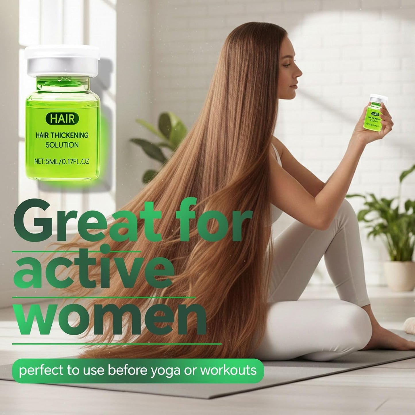 Hair Growth System - Advanced Treatment for Men & Women | Ginseng, Peppermint & Ginger for Thicker, Healthier Hair