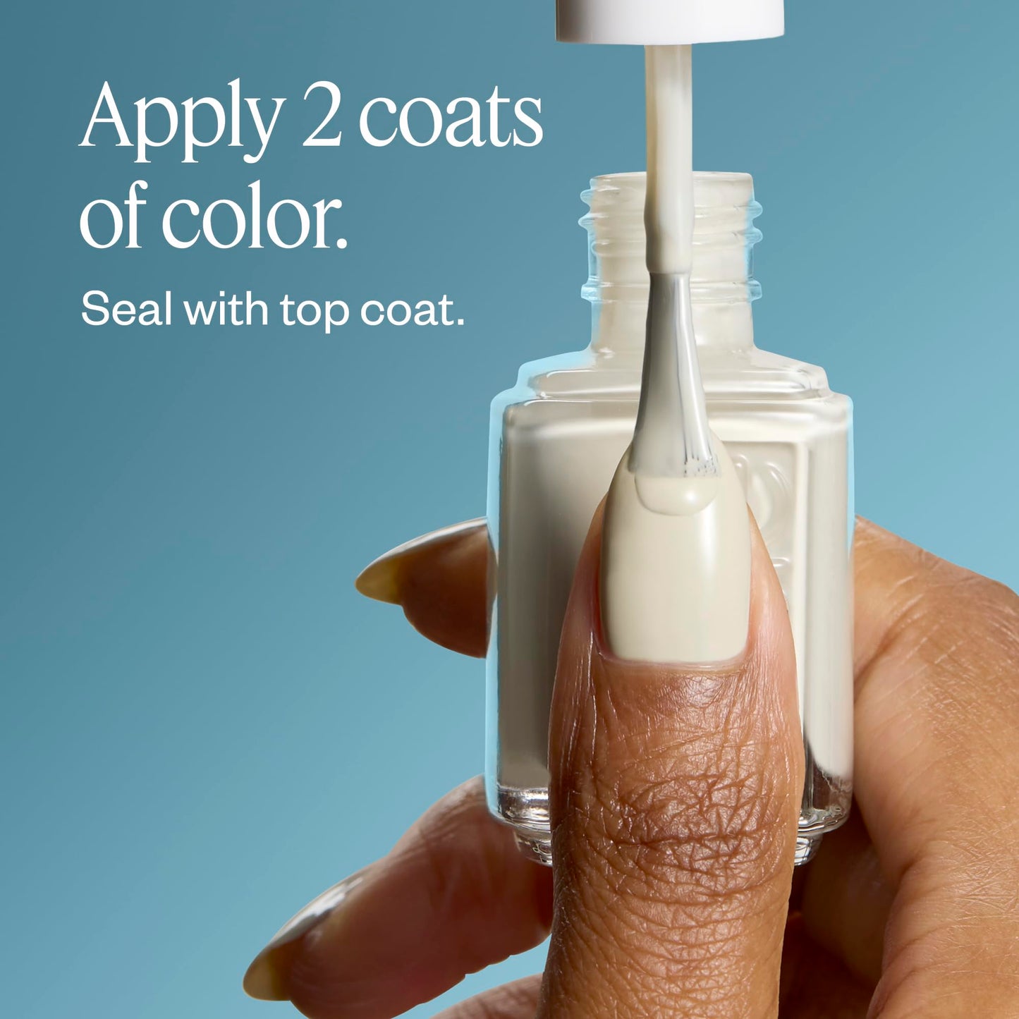 essie Salon-Quality Nail Polish, 8-Free Vegan, Cloudy White, Marshmallow, 0.46 fl oz