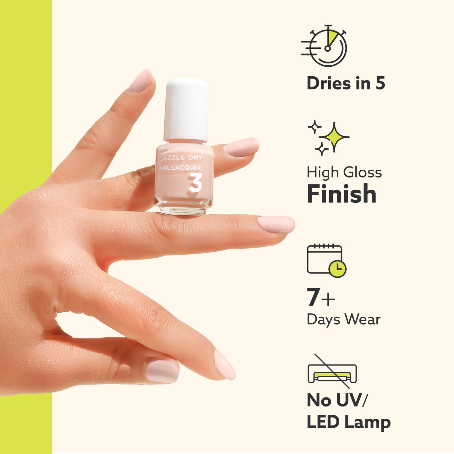 Dazzle Dry Mini Kit 4 Step System - Varsity Blues - A muted light denim. (5 Piece Kit / 5 Manicures)
