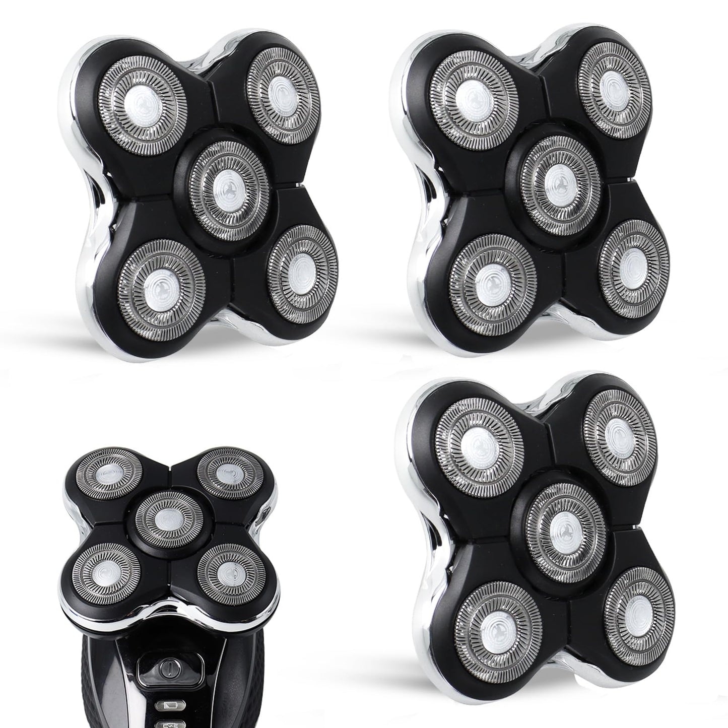 GORLENT 3 Pack Blade Pro Replacement Head Compatible with Remington Balder Pro XR7000, 5 Dual Track Shaver Heads for a Smooth and Close Shave with No-Irritation.