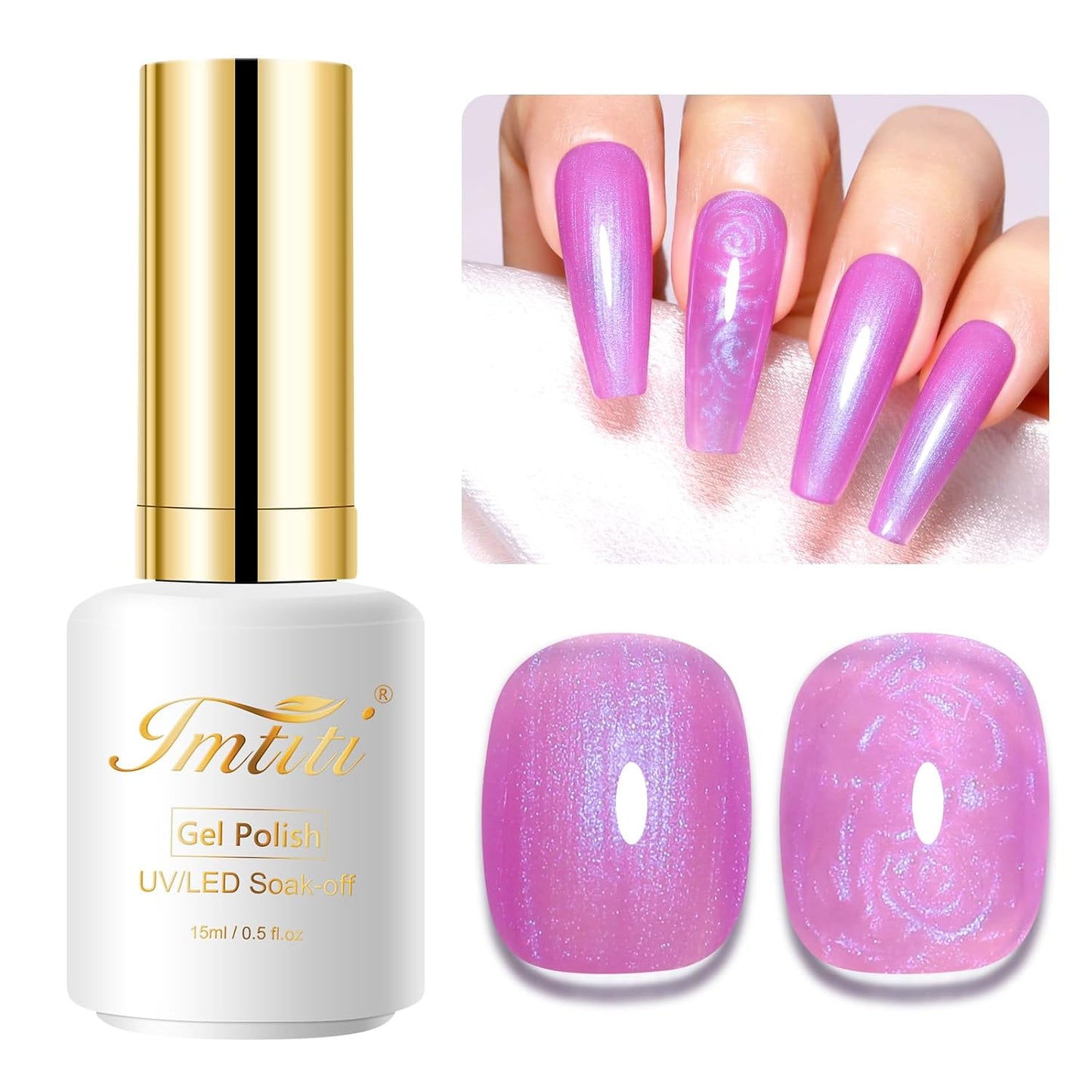 Coral Gel Nail Polish - UV/LED Soak Off Formula for Spring & Summer | 0.5 Fl Oz DIY Nail Art