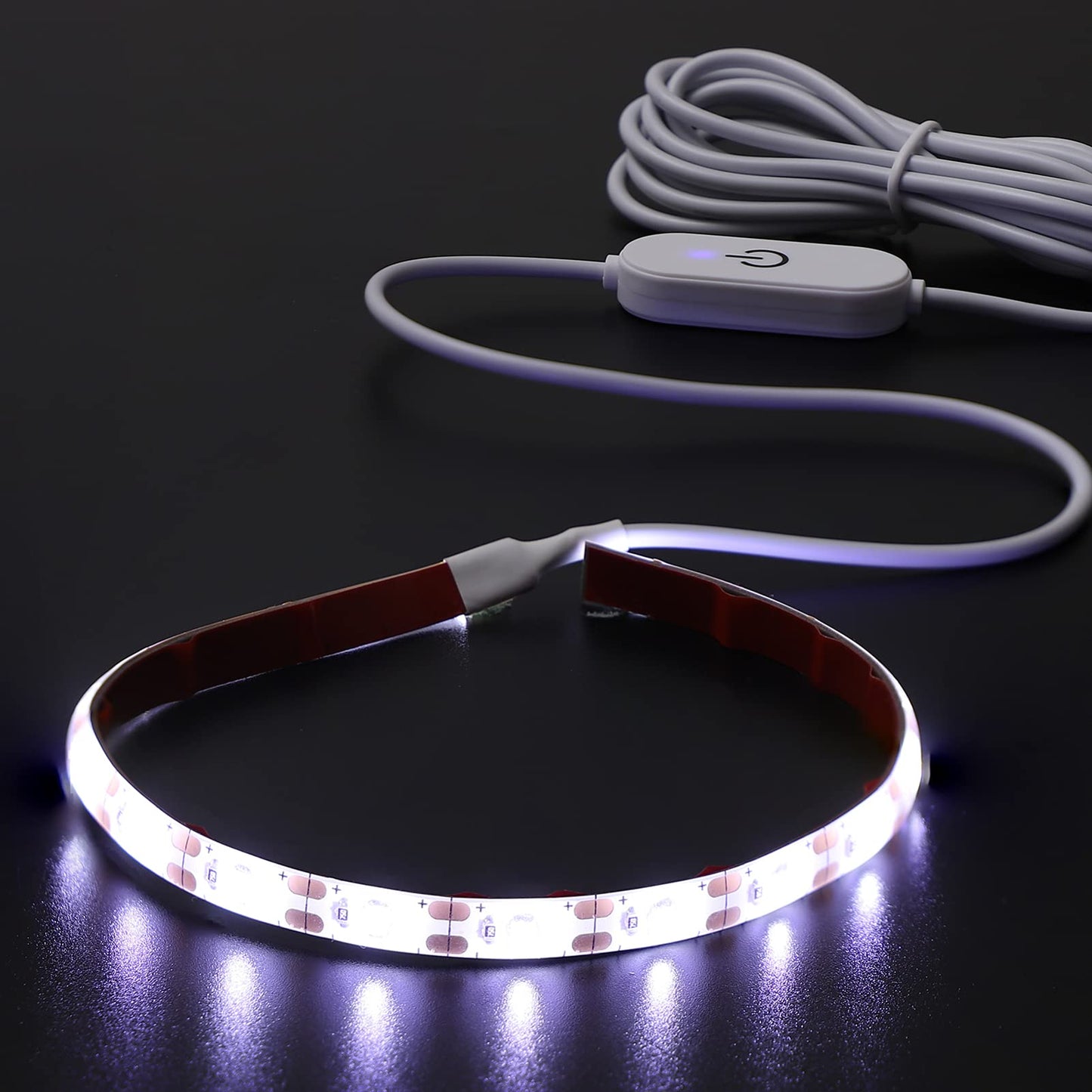 Uonlytech LED Sewing Machine Light Strip USB 6500K Dimmable Flexible Self Adhesive Eye Care Lighting for Quilting Crafting Workbench Sewing Lamp