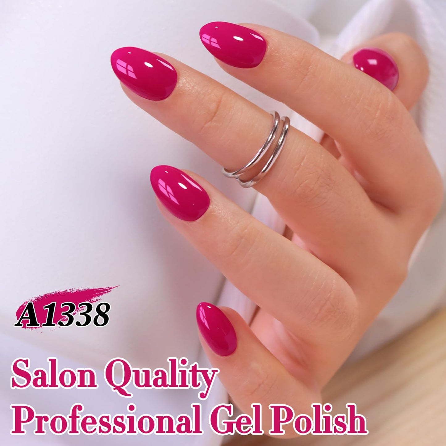 Gel Nail Polish - Translucent Light Milky Pastel for DIY Manicure | 0.5 Oz Rose Pink