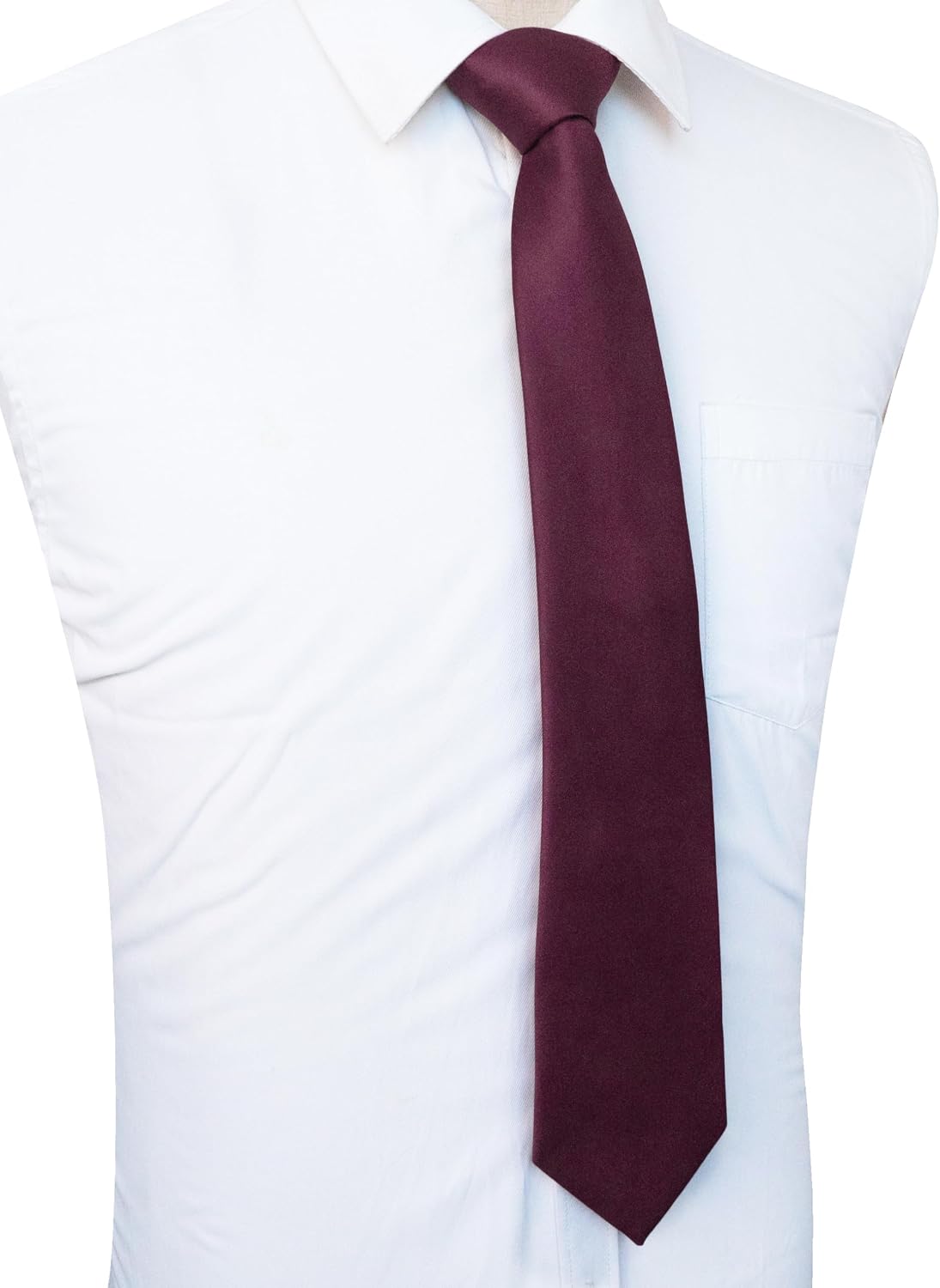 Solid Color Tie for Men - Business & Wedding Necktie | Elegant Design