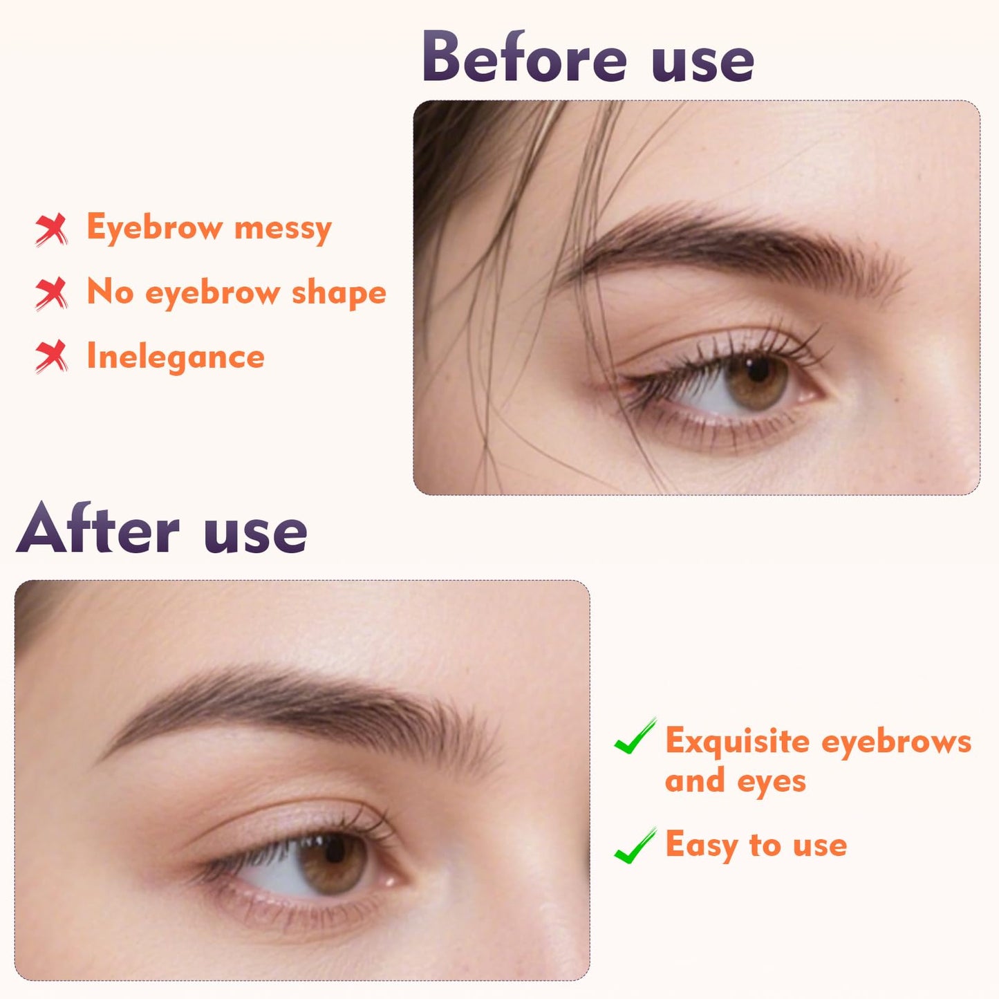 Eyebrow Trimmer Scissor for Women Men, 2025 New 2 in 1 Professional Eyebrow Scissors with Comb, Eyebrow Cutter Hair Removal Eyebrow Scissors Makeup Tool (Pink)