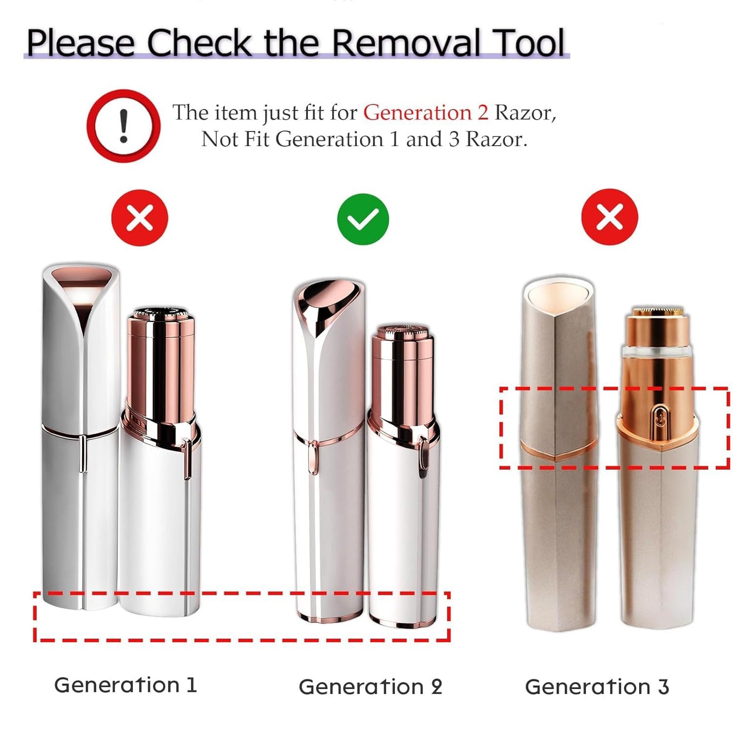 Generation 2 Replacement Heads for Flawless Facial Hair Remover Replacement Head,Suitable for Flawless Replacement Heads Gen 2 for Flawless Facial Hair Remover for Women,As Seen On TV.(4 Pack)