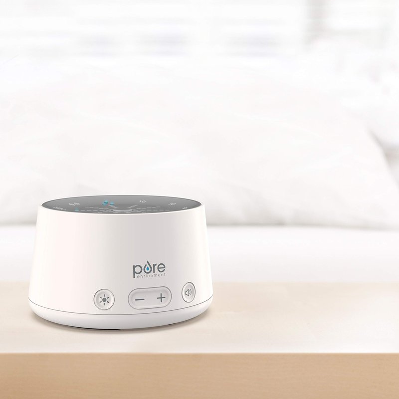 Pure Enrichment Doze Sound Machine and Sleep Light - 6 Soothing Sounds, Relaxing Pulse Light, Auto Sleep Timer, and Built-in USB Charger - All-Natural Sleep and Stress Reliever
