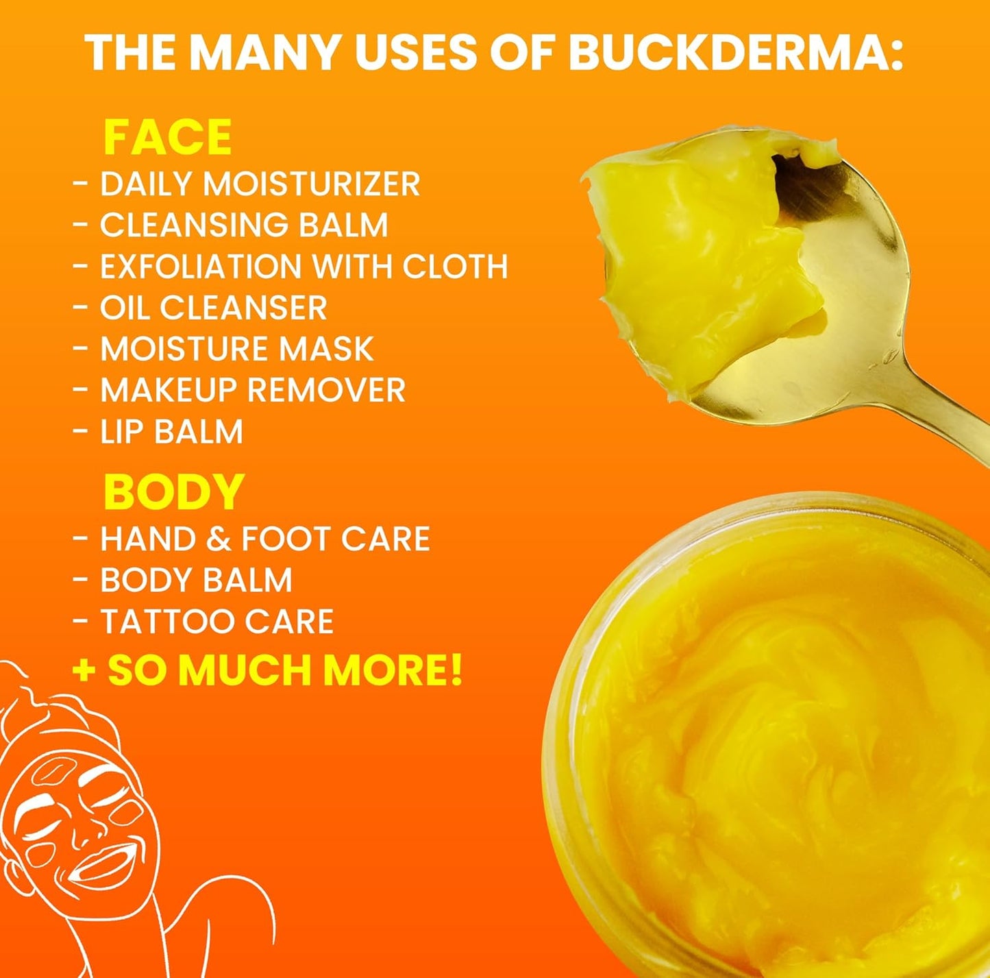 Seabuckthorn Balm - All-In-One Essential Oil Facial Moisturizer & Makeup Remover | 2 Ounce