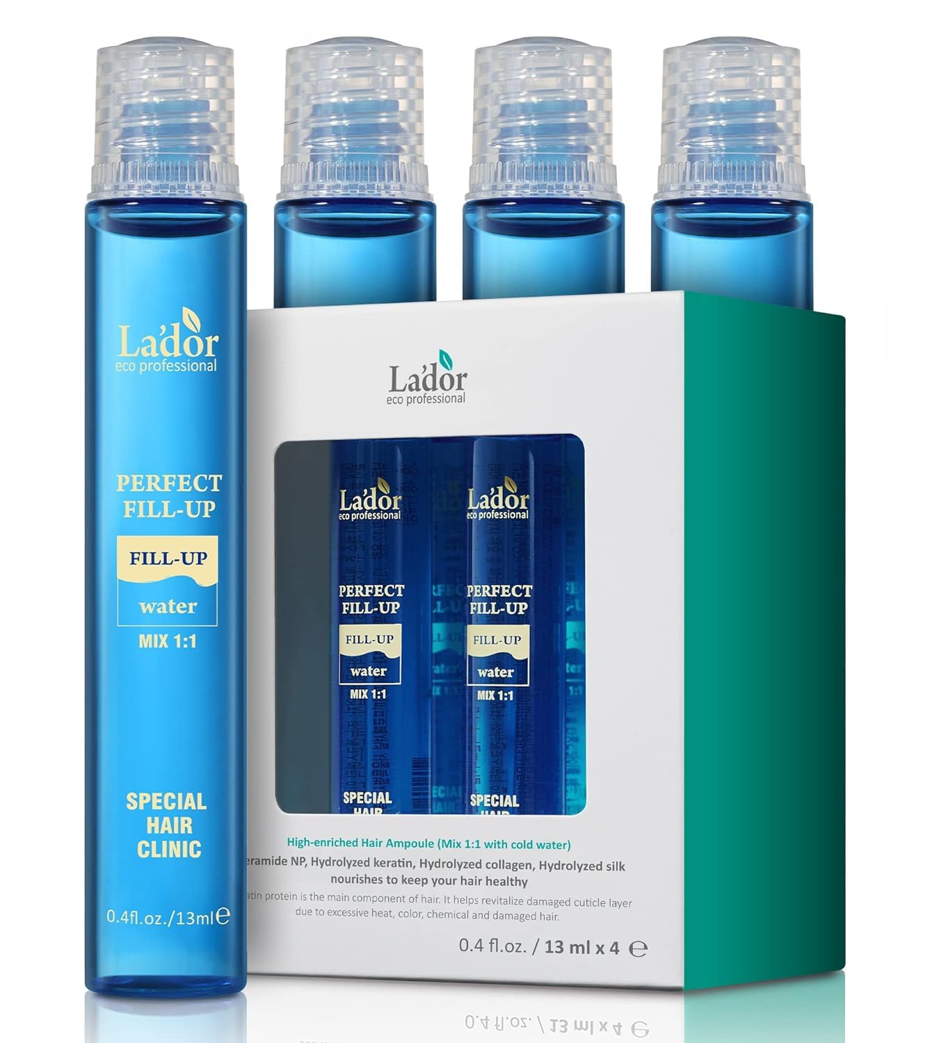 LA'DOR LADOR Perfect Hair Fill-Up Original 3 Seconds Intensive Keratin Treatment w/Protein for Bleached Frizzy Damaged Dry Hair Care Korean Deep Conditioner