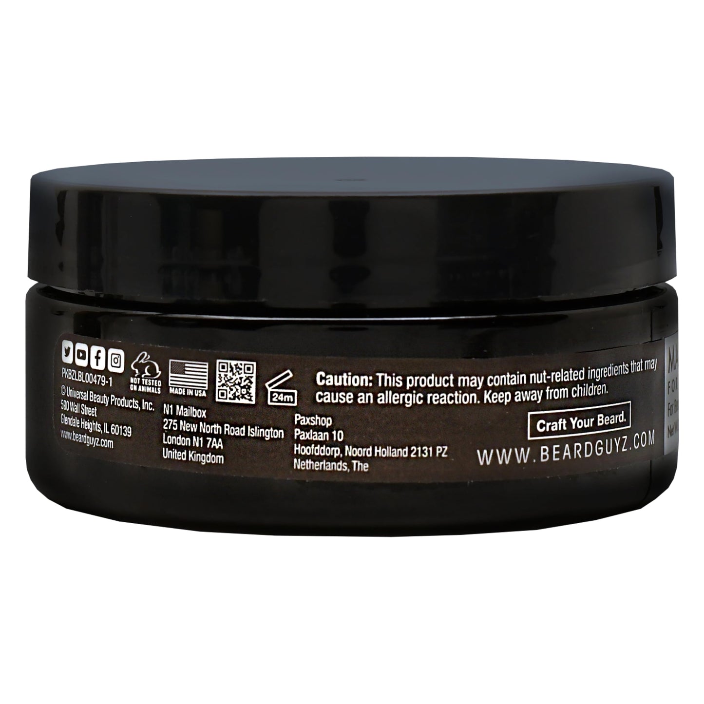 Beard Guyz Matte Styling Clay – Strong‑Hold for Beard & Hair – Natural Texture & Matte Finish Styling Clay for Men’s Grooming, 3 oz