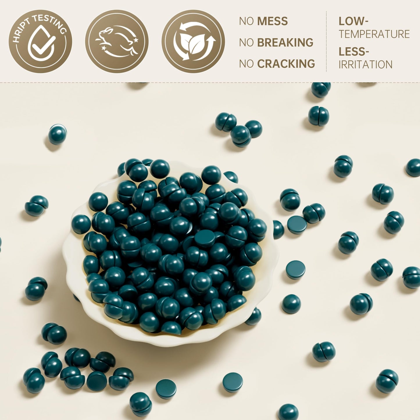 Lifestance Brazilian Bikini Wax Beads | Jasmine | 300g Hard Wax for Hair Removal on Face, Body, Legs - Pearl Beads for Waxing Warmers