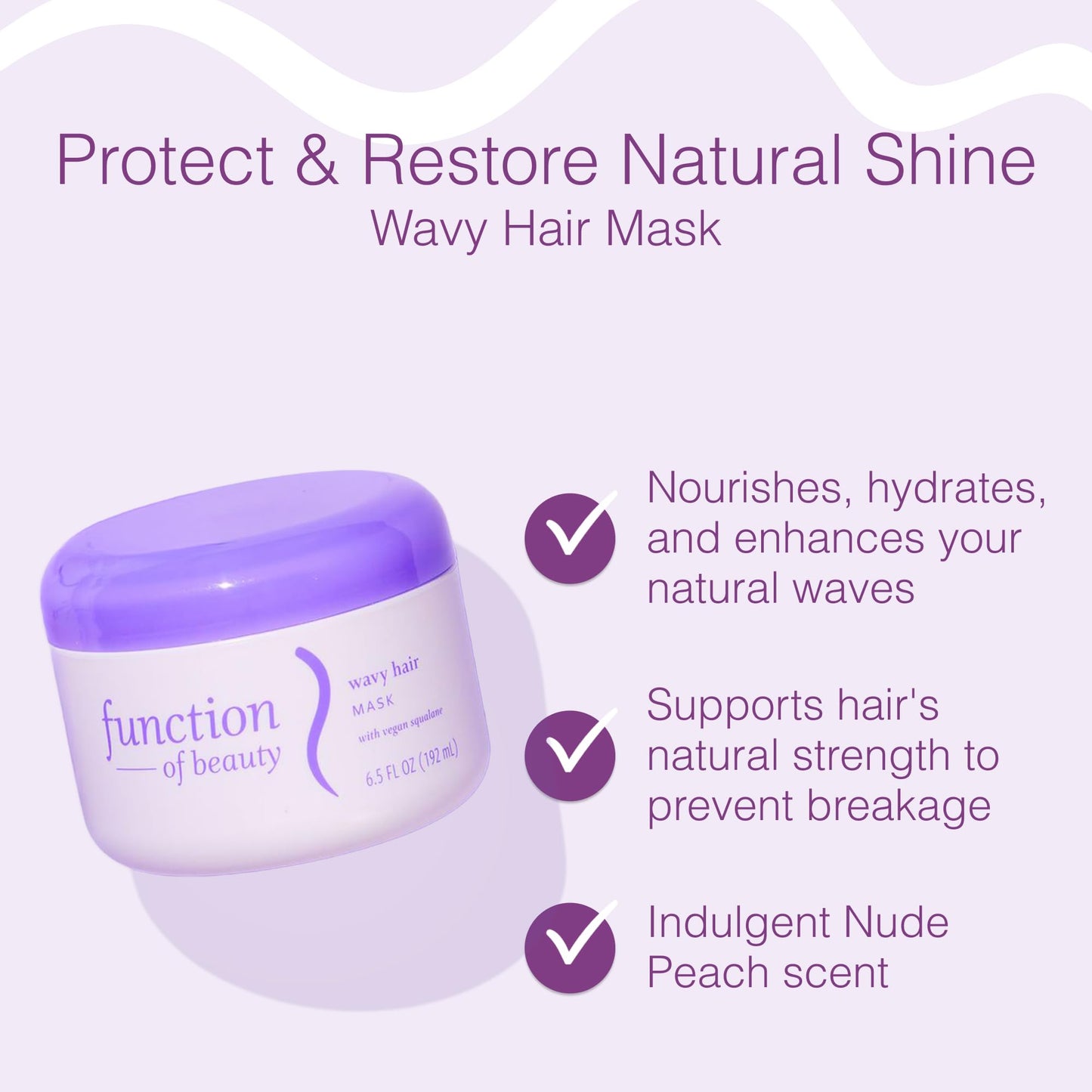 Function of Beauty Deep Conditioner Wavy Hair Mask - Anti-Frizz, 2-Pack