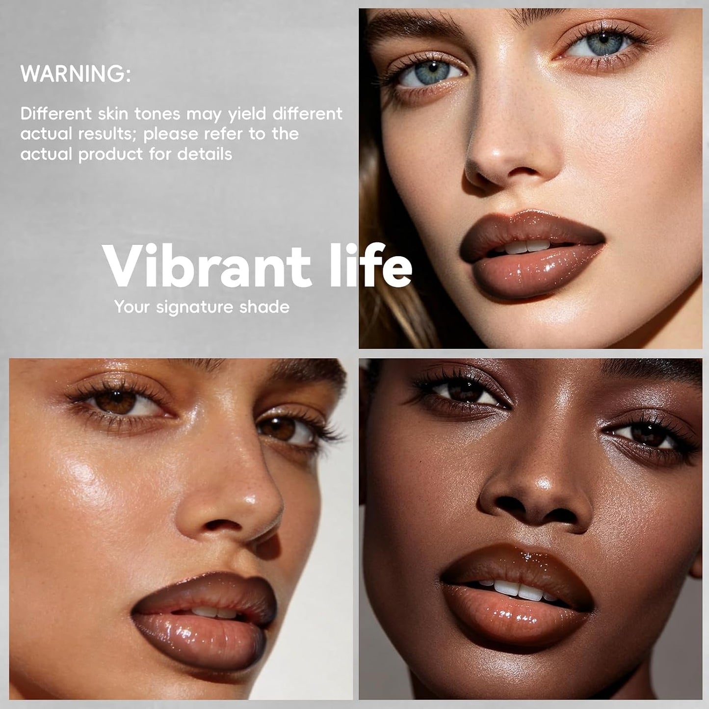2 in 1 Lip Combo Set - Dark Brown Lip Liner & Moisturizing Liquid Lipstick | Plumping Glossy Finish