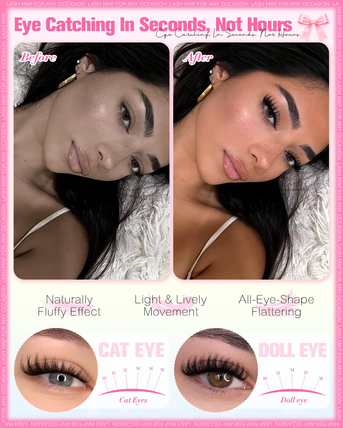 Wtvane Wispy Lash Clusters Fluffy Eyelash Cluster Natural 10-16MM Clusters Eyelash Extensions 200Pcs Fairy Lashes Clusters CD Curl Individual Lashes Cluster with Thin Band Spider Lash Clusters