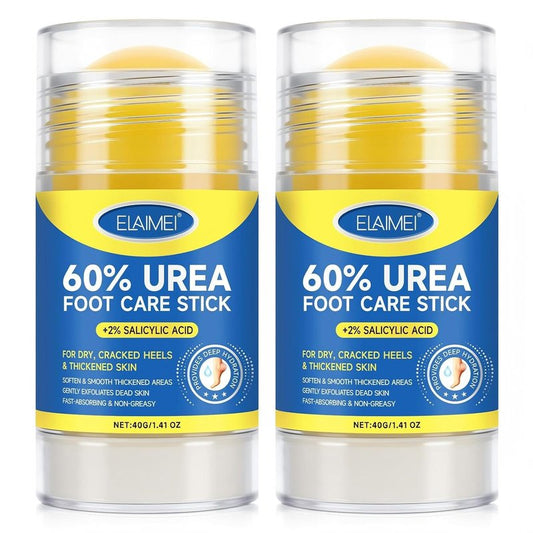 Urea Cream Stick 60% with 2% Salicylic Acid - Deep Moisturizing Exfoliant for Dry Skin | Callus Remover & Skin Softener