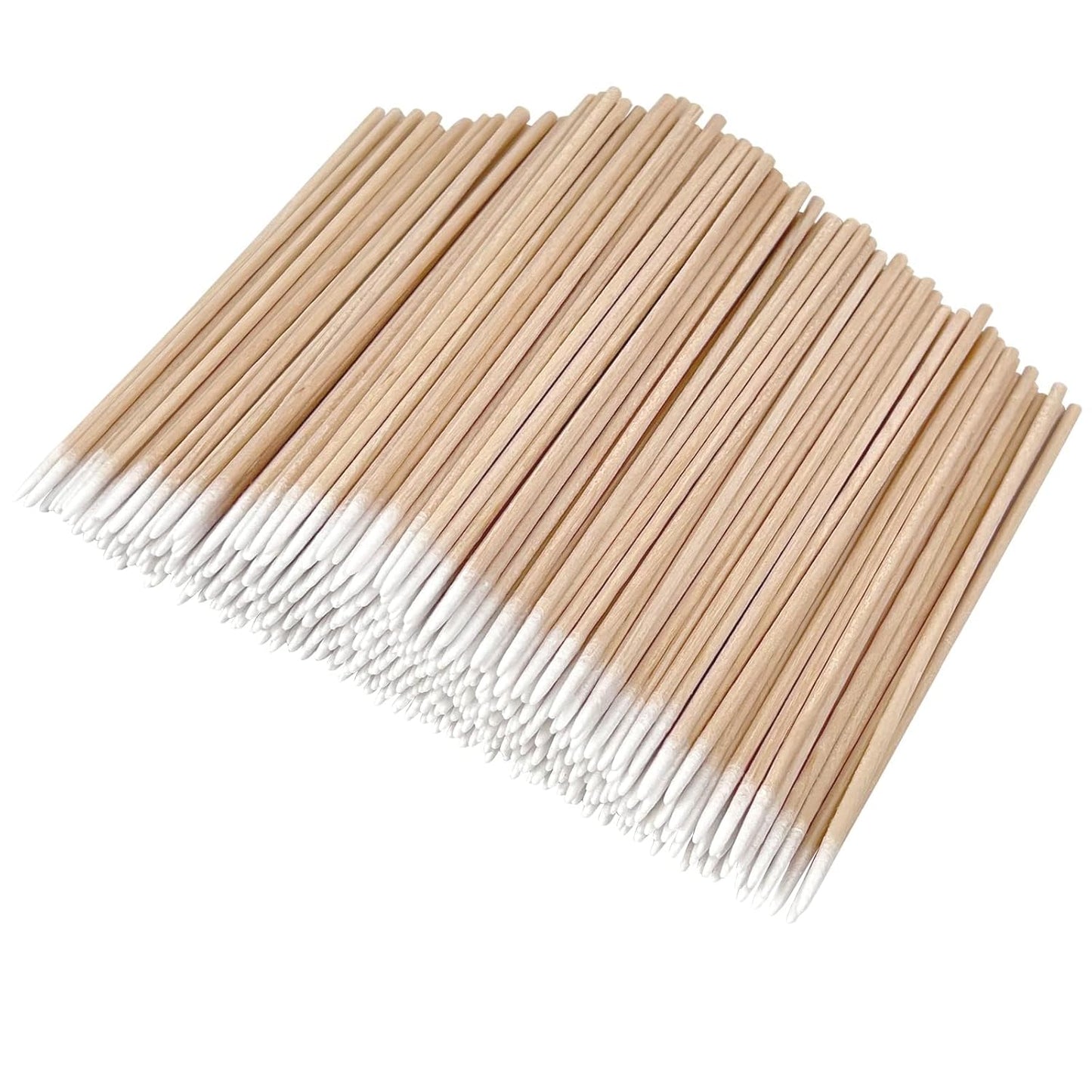 Pointed Cotton Swabs - 4 Inch Microblading Buds with Wooden Sticks | Precision Tips for Makeup & Tattoo Touch-ups (600 Pcs)