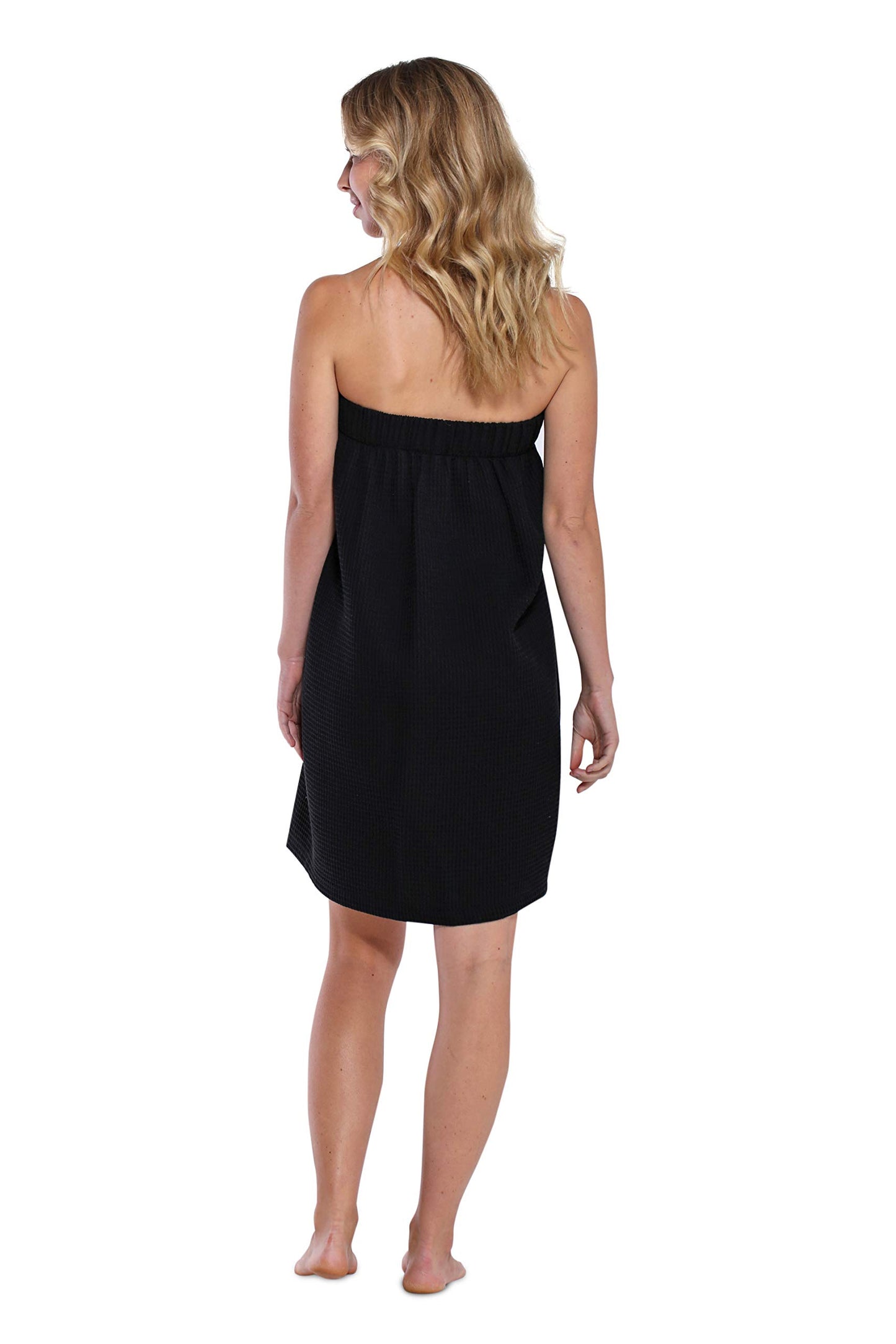 Turquaz Lightweight Knee Length Waffle Robes For Women Spa Bath Waffle