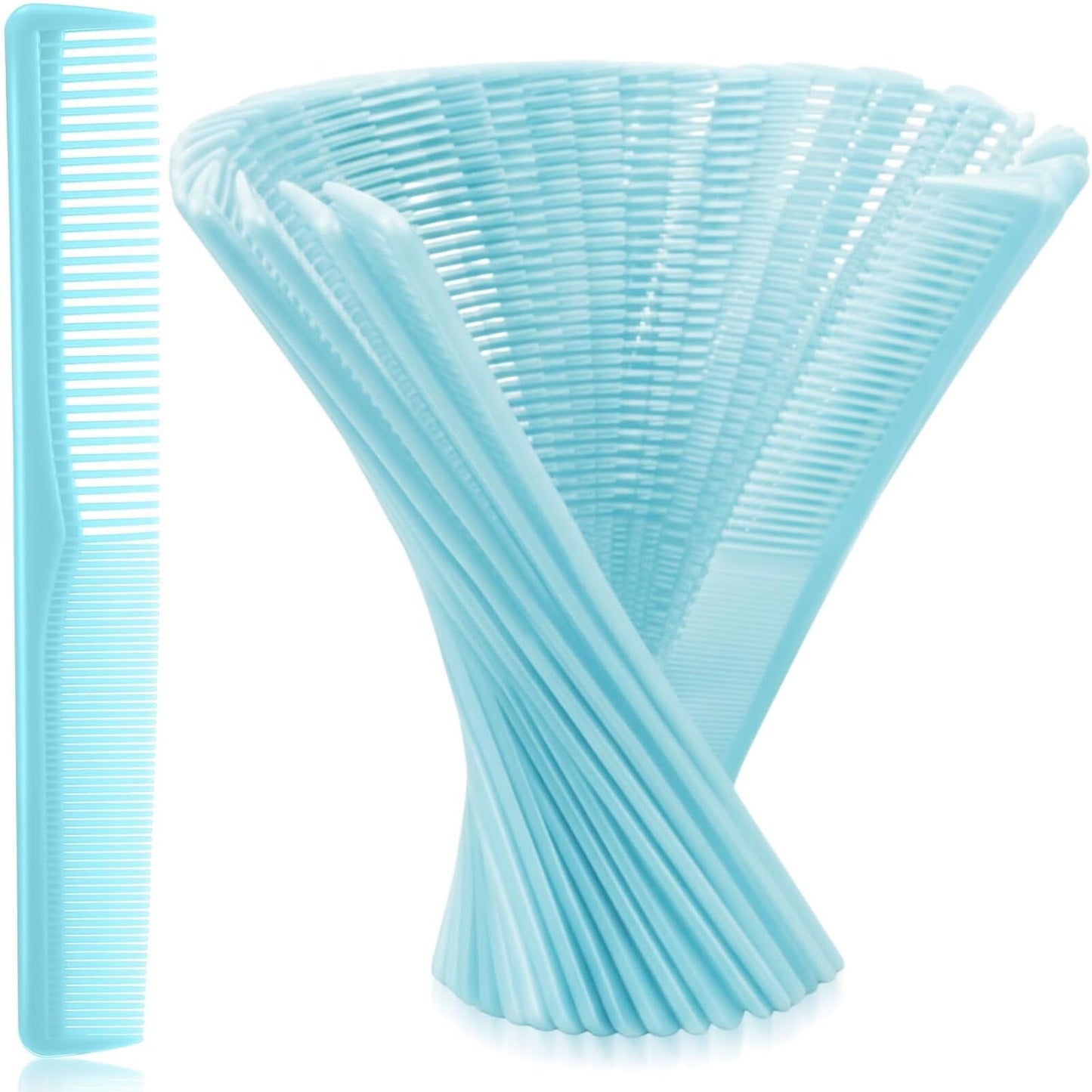 Hestya Hair Comb Set - 200 Pack Black Carbon Fiber Combs | All-Purpose Styling for Men & Women