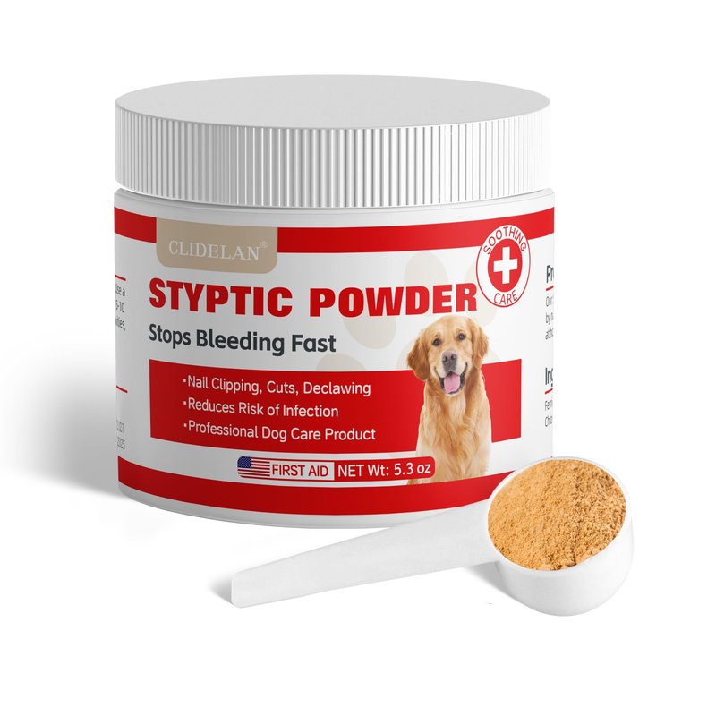 Styptic Powder for Dogs–Quick Stop Bleeding for Dogs Nails, Minor Cuts, Scratches–Blood Stop Powder with Herbal Support,Gentle & Sting-Free–5.3 oz Styptic Powder for Grooming,Vets,Pet First Aid Kits