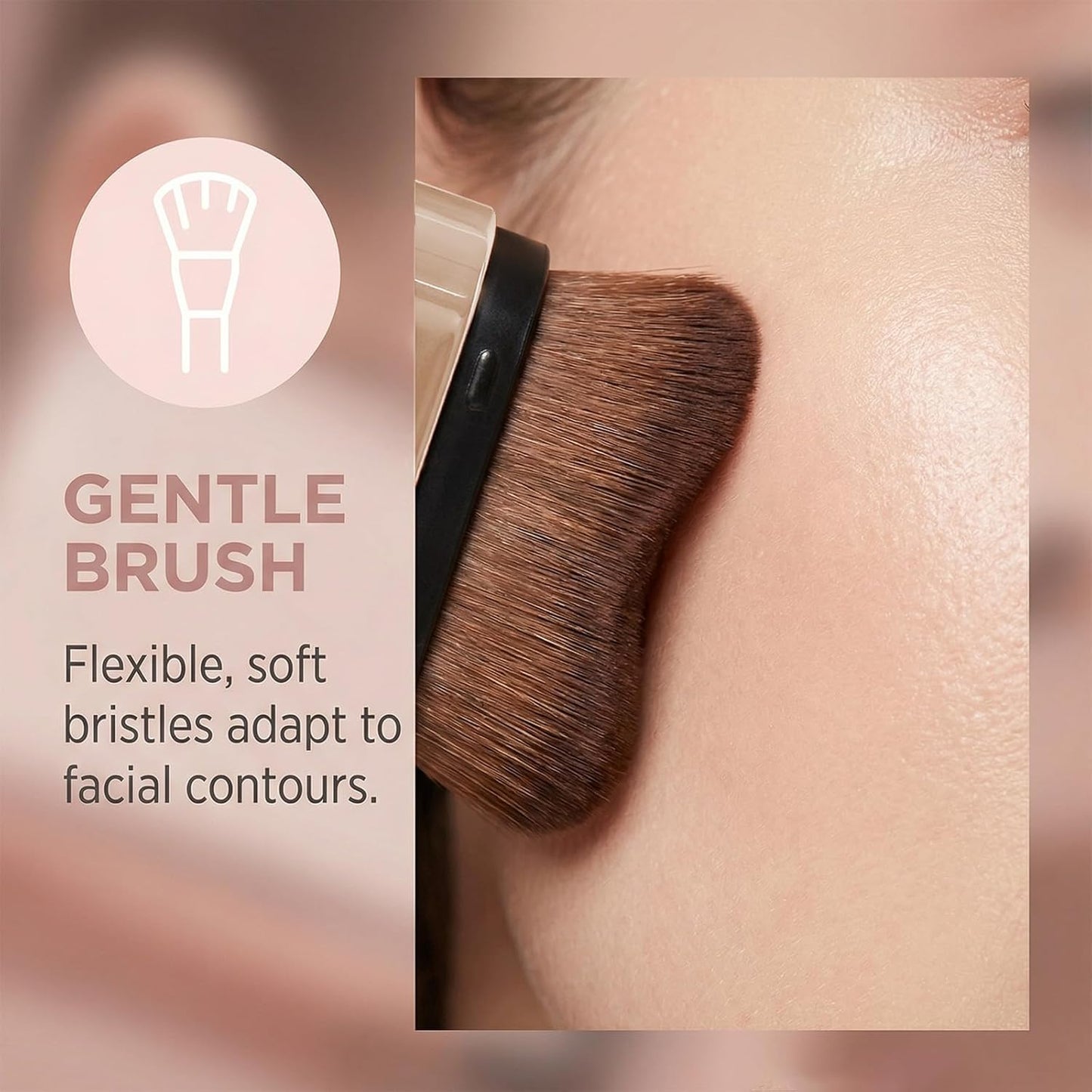 Korea Foundation Stick - Dual-Ended Concealer & Foundation with Brush | Lightweight, Natural Finish, Long-Lasting Coverage for All Skin Types