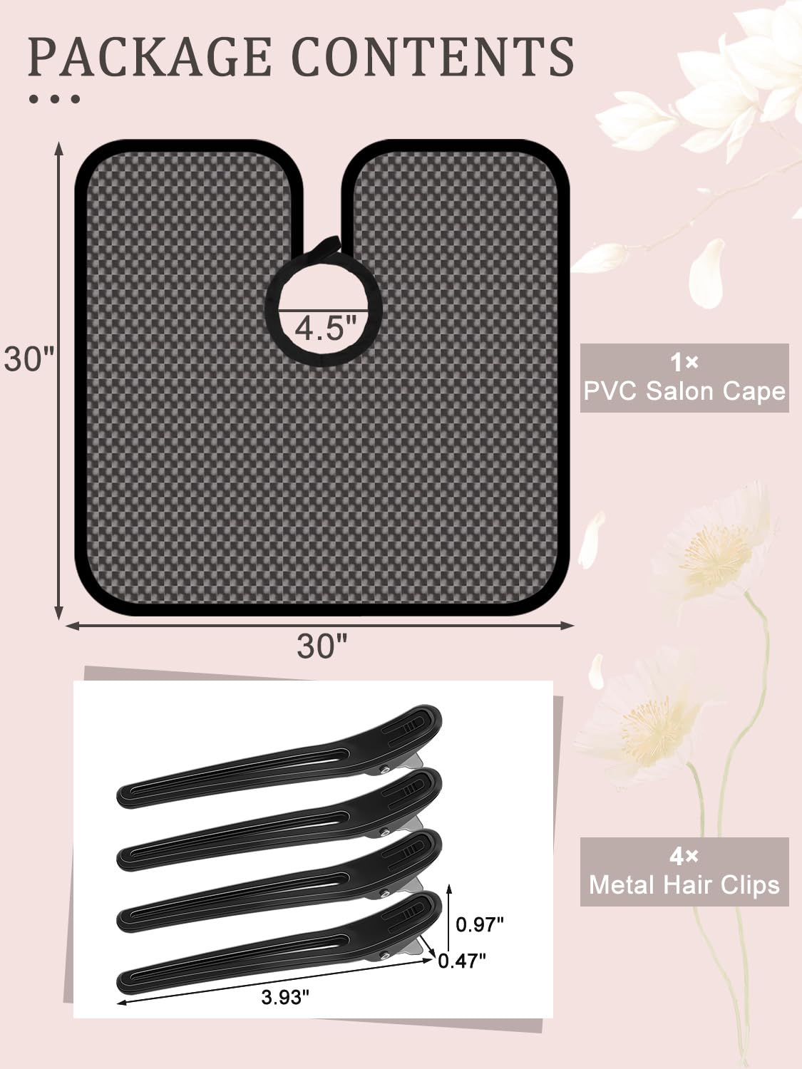 YOOVR 5-IN-1 Hair Dye Kit with Hair Dye Cape and Metal Hair Clips