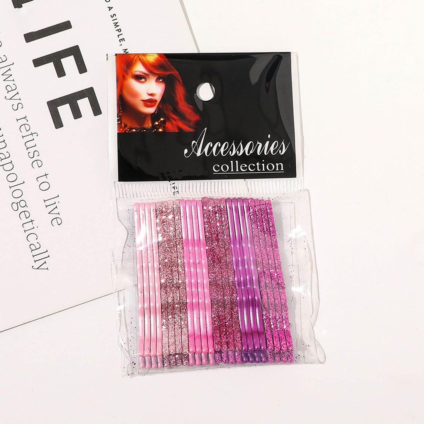 Colorful Side Hairpins 144PCS Metallic Gradient Colorful 36Color Shiny Hair Pins Barrettes 2.36'' Hairpins Bobby Pins for Thick Hairstyles All Ages Fashion Women