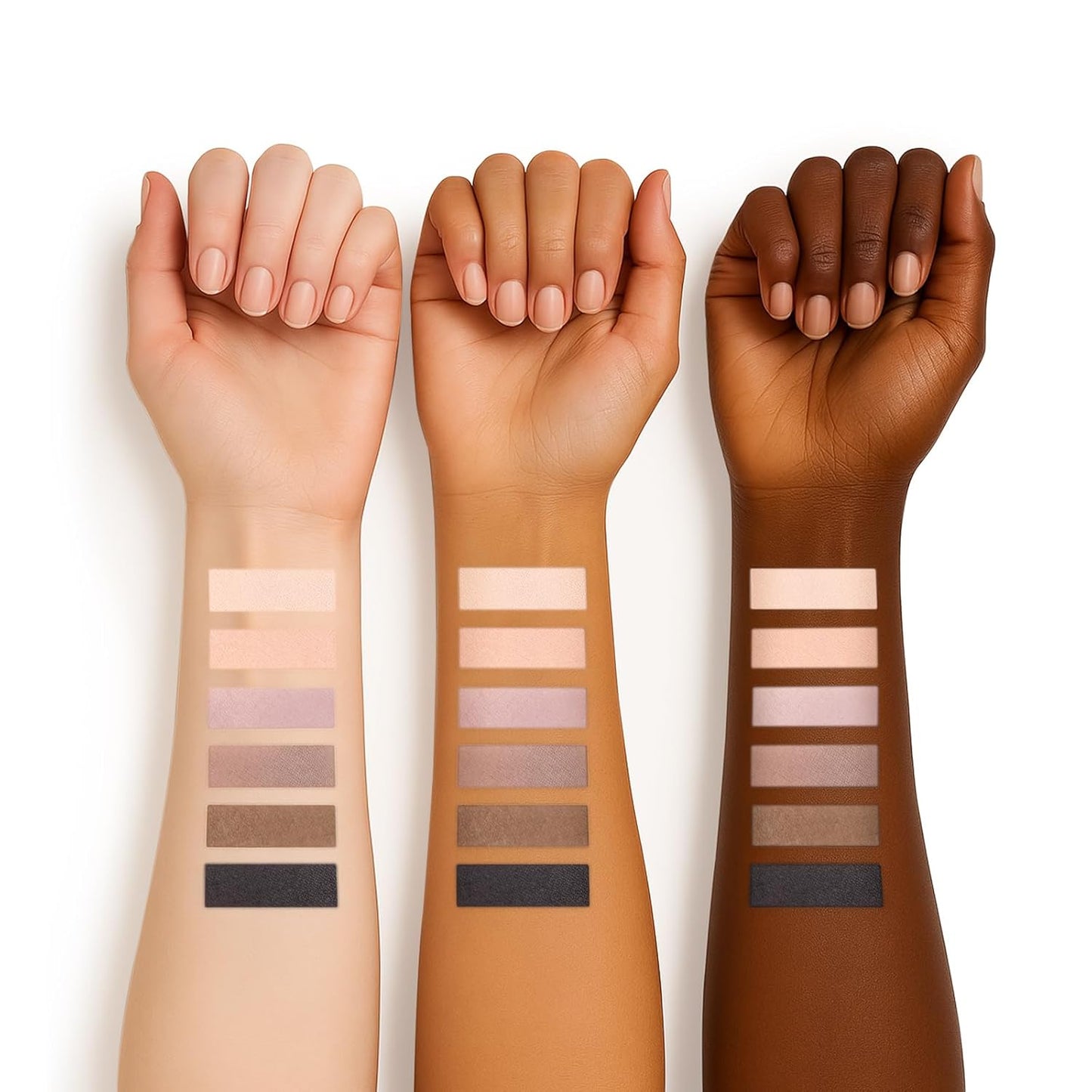 SUSIKEKI Mini Eyeshadow Palette - 6 Highly Pigmented Neutral Shades | Waterproof Travel Kit with Mirror
