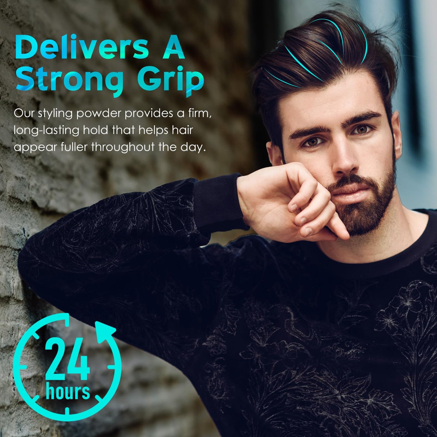 ABOUME Hair Styling Powder, Volumizing & Texture Powder for Men and Women & All Hair Types, All-Day Invisible Hold, Matte Finish and Non-Sticky (1pcs)
