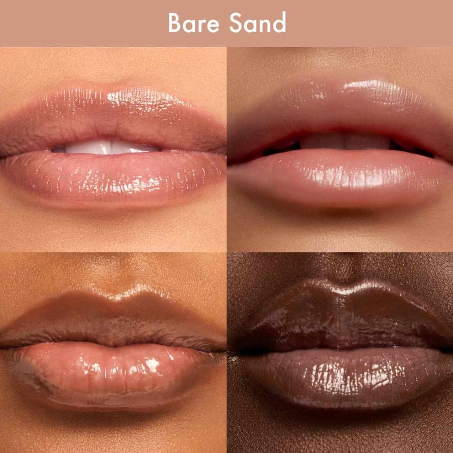 Dream Lip Oil - Hydrating Tinted Gloss for Softness & Shine | Non-Sticky Formula - Bare Sand (0.15 Oz)