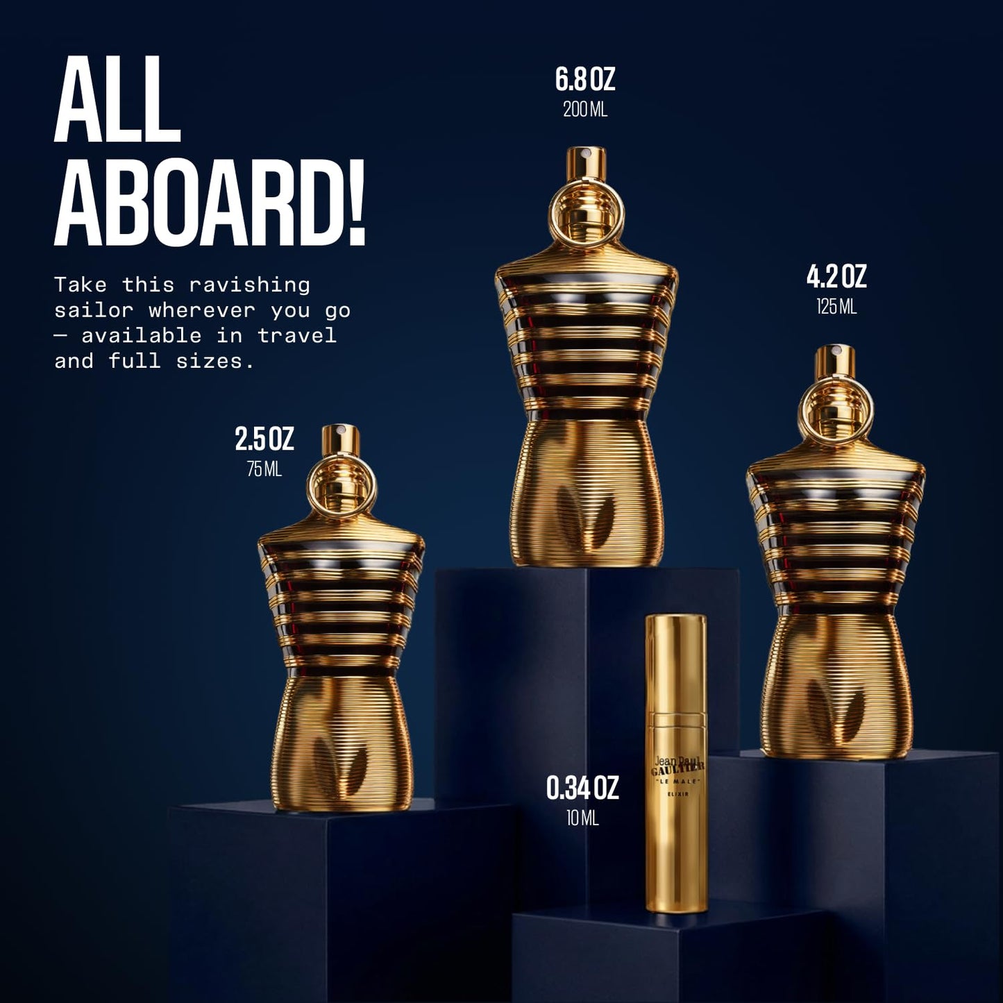 Jean Paul Gaultier Le Male Elixir Parfum - Long-Lasting Woody Aromatic Cologne for Men with Lavender & Tonka Bean | Luxury Fragrance