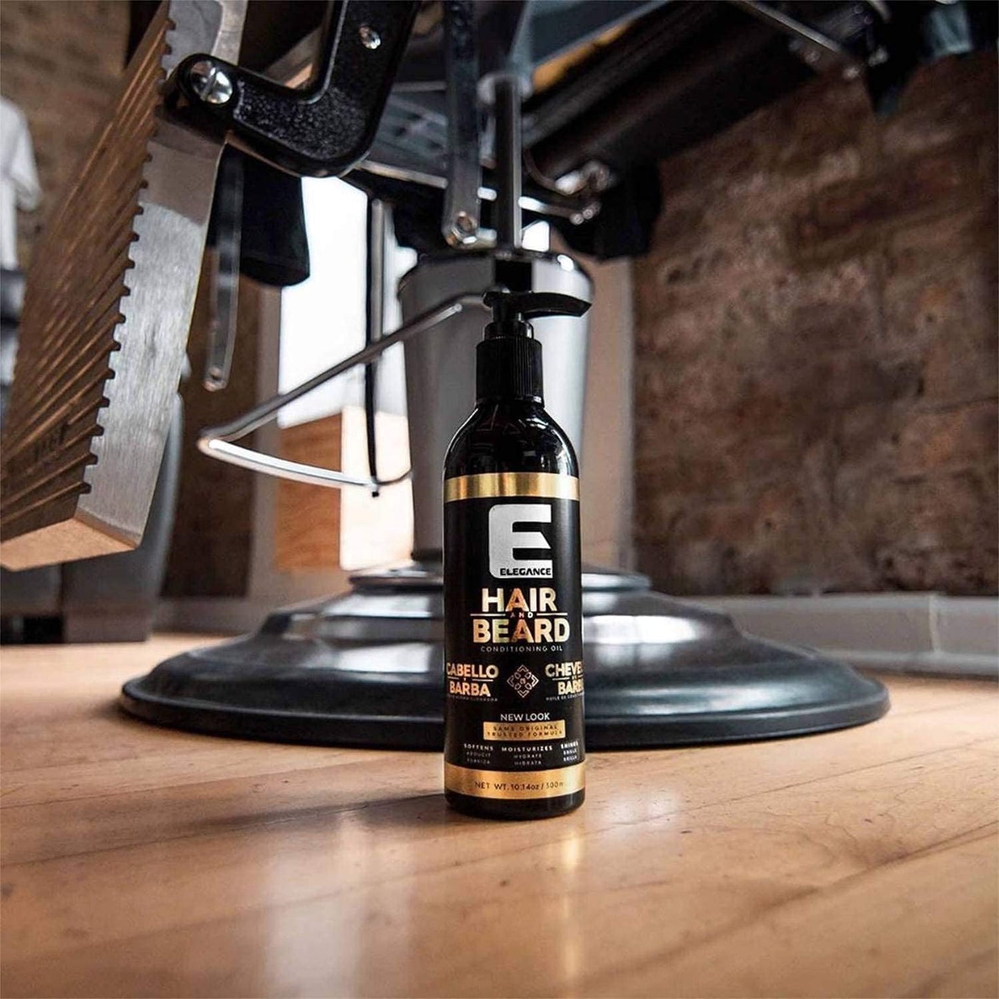 E Elegance Hair & Beard Conditioning Oil - Highly Moisturizing And Lightweight Beard Conditioner For Men, Great Smell, 3.38 Oz