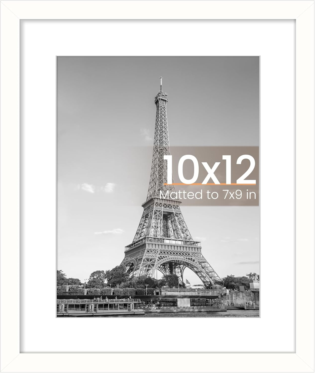 Upsimples 11x14 Picture Frame - Display 8x10 Photos with Mat or 11x14 Without Mat | Black Wall Hanging Frame