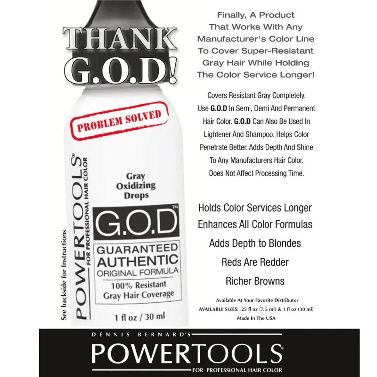 Gray Oxidizing Drops for Resistant Gray Hair - Adds Depth & Shine | 1 Fl Oz Liquid