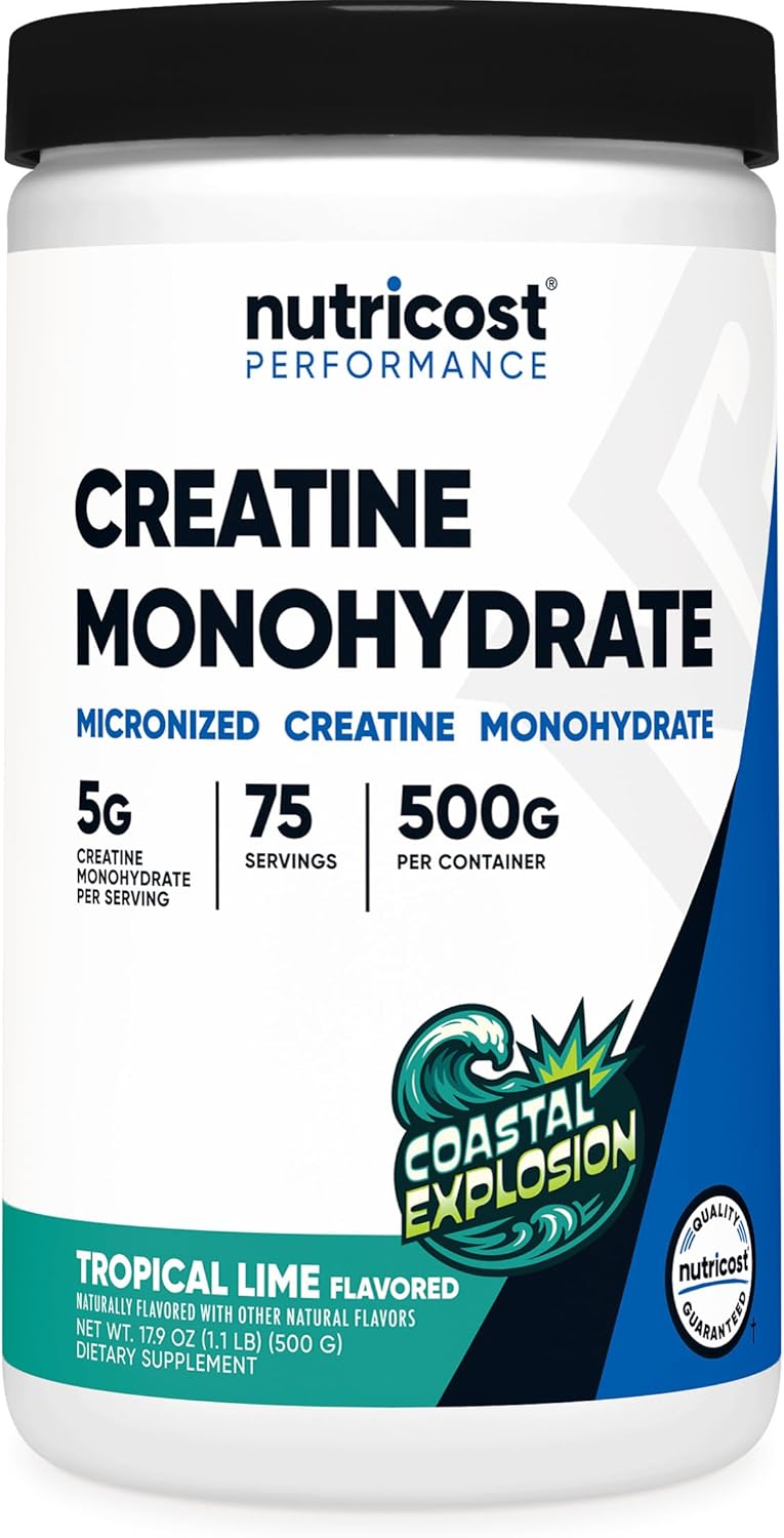 Creatine Monohydrate Micronized Powder - 5000mg Per Serving | 500g (17.9 Oz) - 100 Servings