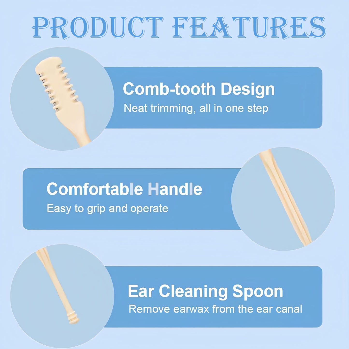 Nasal Hair Cutter, 2026 Upgraded 360° Double Sided Portable Nose Hair Trimmer for Women Men, Travel Essentials Washable Nose Hair Remover Grooming Tool (3 Pcs Beige)