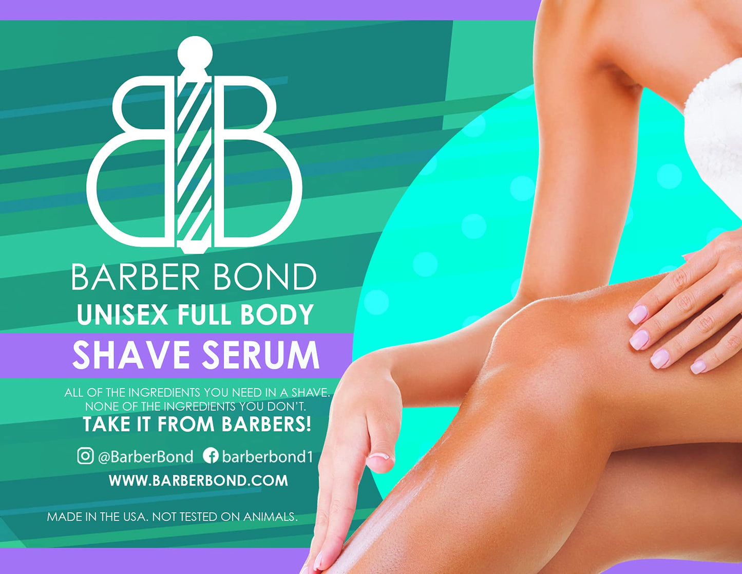 Barber Bond® Premium Unisex Full Body Shave Serum (2oz) Shave Gel