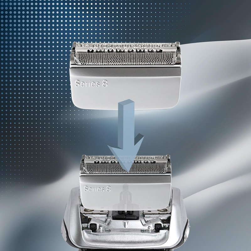 JEVONG 2 Pack Series 8 Wet and Dry Replacement Heads for all S8 Razors, 83M Shaver Head With Smooth and Close Shaving, No Pulliing.