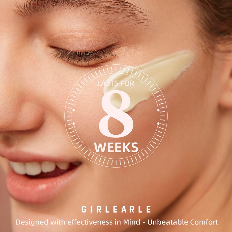 GIRLEARLE 2.5lb Wax Beads for Hair Removal, Brazilian Bikini Hard Wax for Sensitive Skin, Hard Wax beads Perfect for Full Body Eyebrow, Facial, Beard and Underarms at Home for Women and Men (Cream)