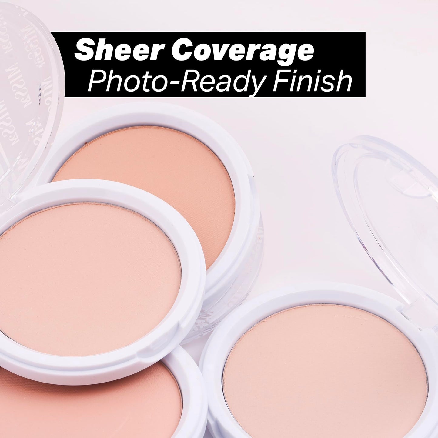 MISS2M Sheer Pressed Setting Powder and Poreless Blurring Powder for Shine Control | Emotion Connect Cosmetics: 01 Sunny Cheer, 0.35 Oz