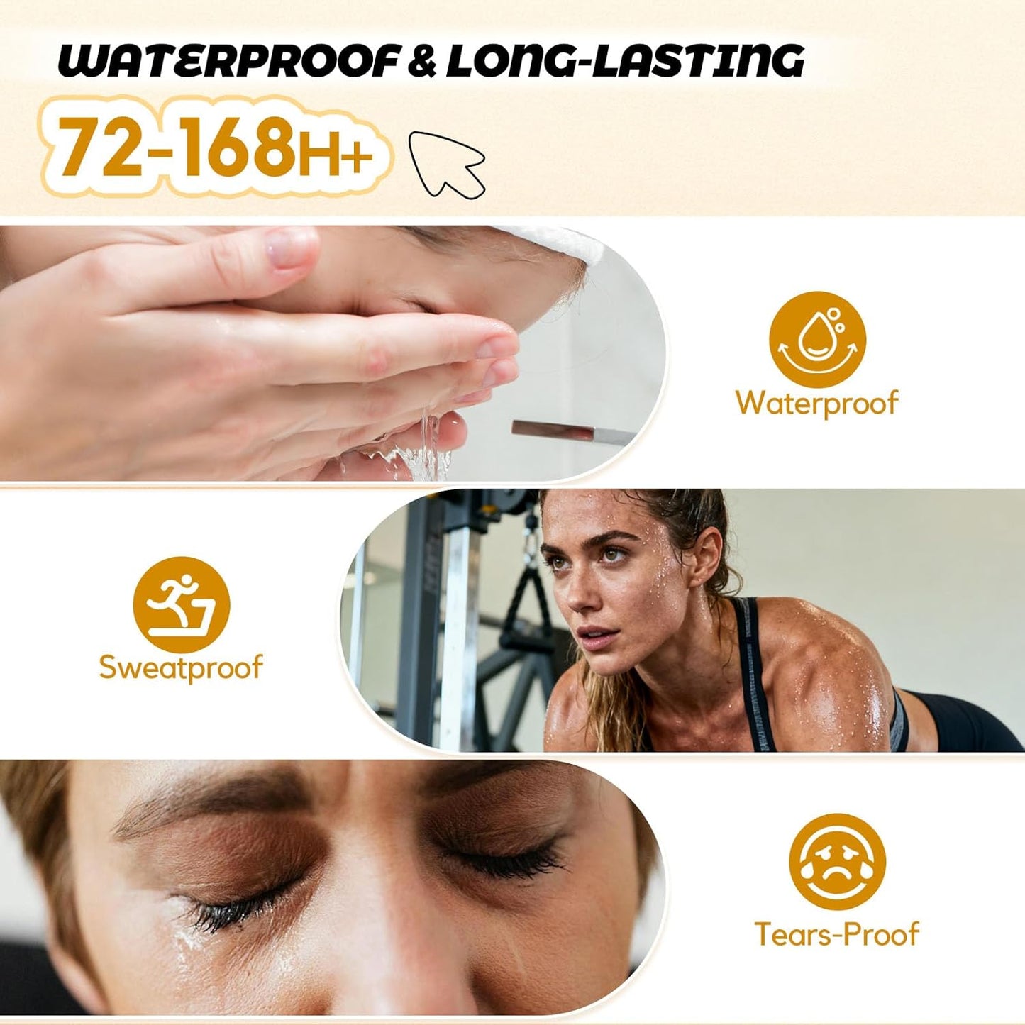 Lash Bond and Seal Waterproof - Strong Hold Eyelash Glue for DIY Extensions | 10ml, Gentle Formula, Lasts 72+ Hours