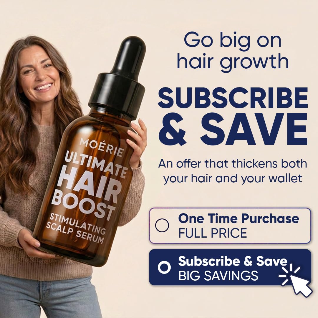Ultimate Hair Growth Serum - Natural Hair Regrowth & Thickening Treatment for Women - 1.69 fl oz / 50 ml