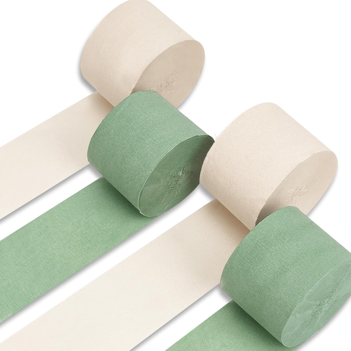 Gold Crepe Paper Streamers - 4 Pack of 328ft | Perfect for Wedding, Birthday, Baby Shower, and Graduation Party Decorations