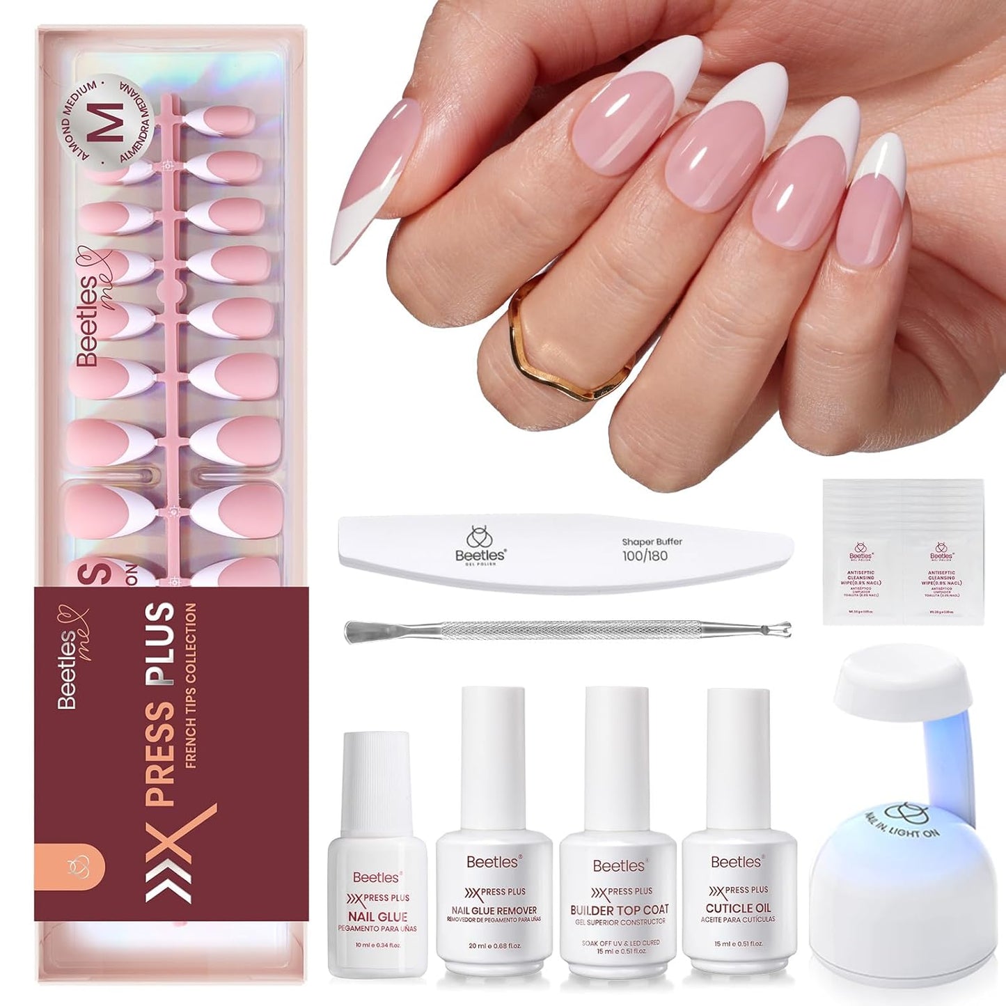 Beetles Press-On Nail Glue - Quick-Drying 10ml Brush-On Adhesive for Acrylic & Fake Nails | Long-Lasting Summer Manicure