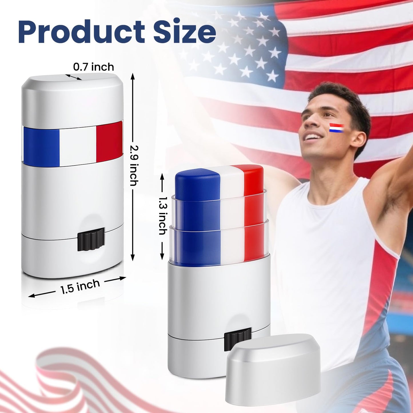 3-Color Face Paint Stick