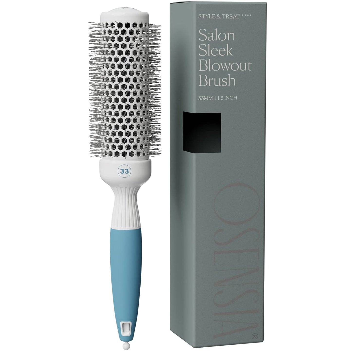 Medium Round Hair Brush - Ceramic Brushing Tool for Salon-Quality Styles | 43 mm, Ideal for All Hair Types