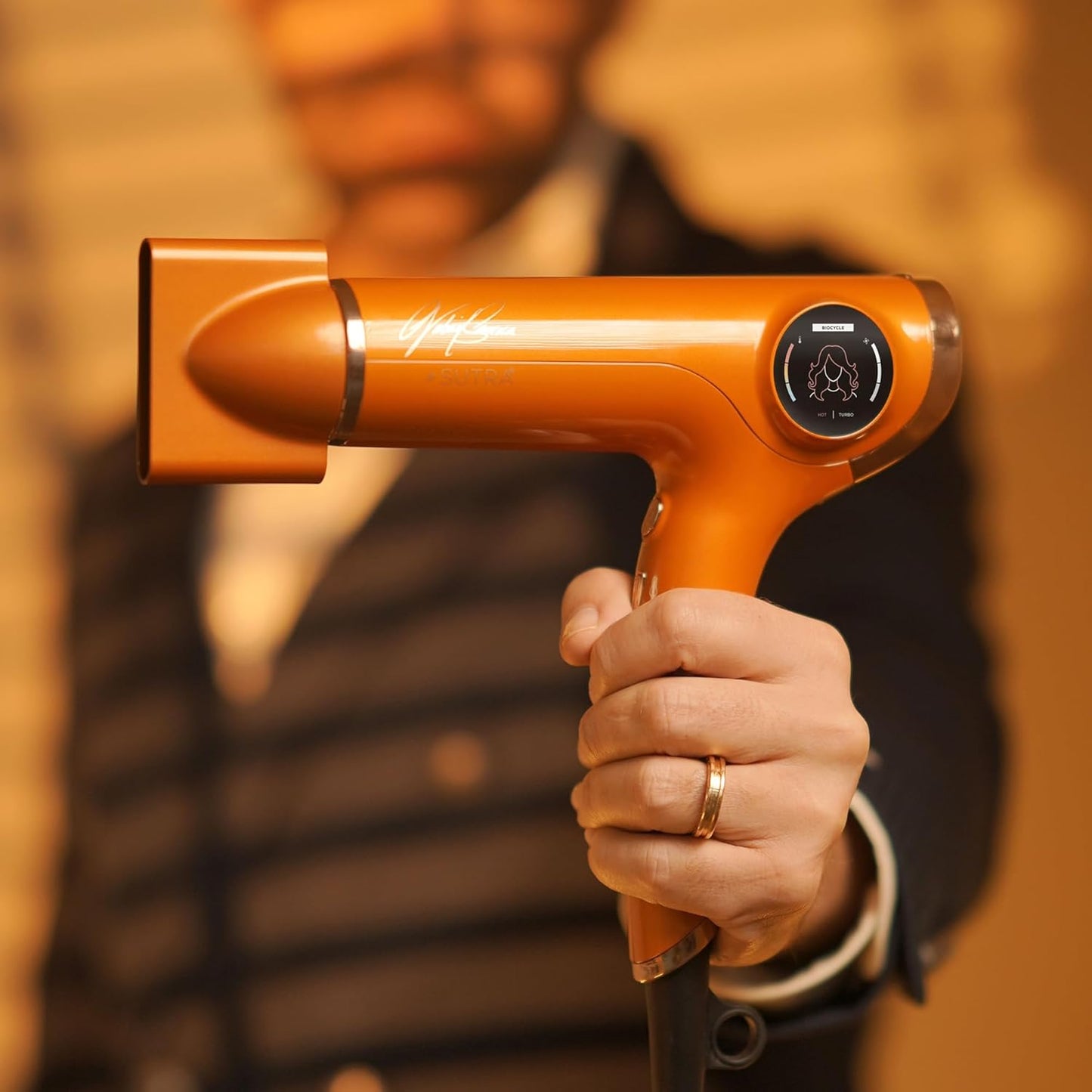 SUTRA Professional Ionic Hair Dryer - Healthy Heat Technology, Intelligent Temp Control | LED Display, Diffuser & Concentrator